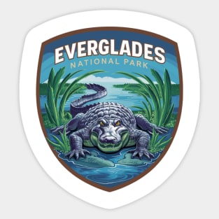 Everglades National Park Alligator Emblem Sticker